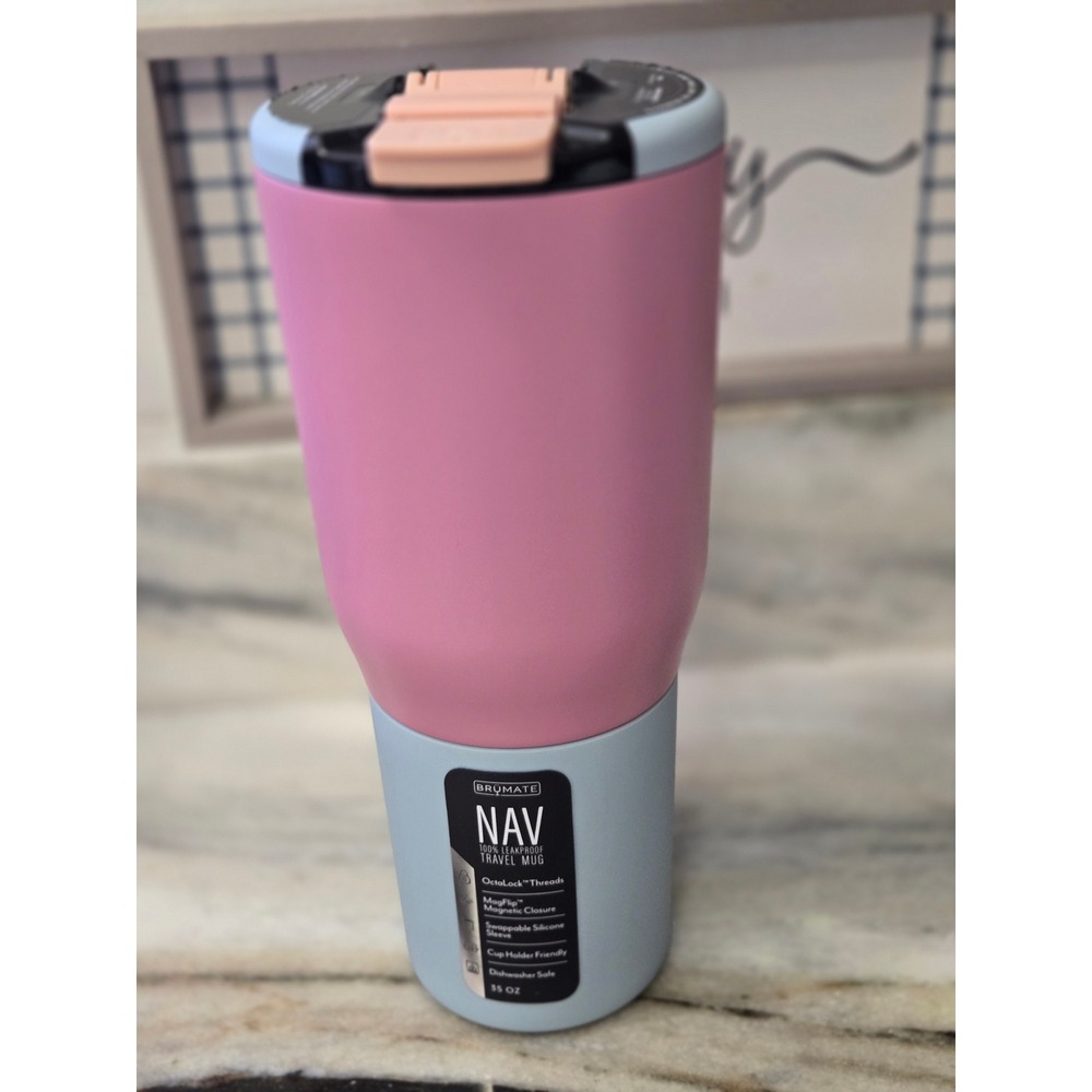 BruMate NAV 35 oz Leakproof Travel Mug Eclipse Insulated Tumbler MagFlip Lid NIB